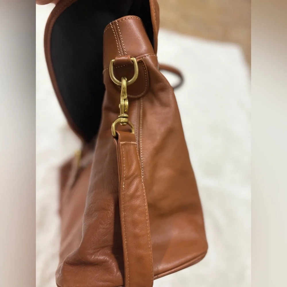 Coach Brown Leather Messenger Bag